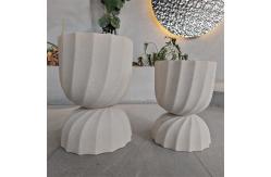 China Customized Fiber Clay Planter Waterproof For Flower / Green Plant supplier