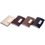 Debossing Name Card Holder Case PU Leather Digital Printing Card Case for sale