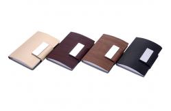 China Debossing Name Card Holder Case PU Leather Digital Printing Card Case supplier