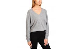 China Soft Knit Cashmere Sweater Women'S Pullover Sweater For Autumn / Winter supplier
