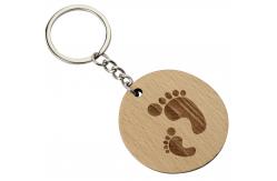 China Upgrade Your Keychain With Engraved Wooden Key Ring Eco-friendly And Natural supplier