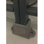 Aluminum Floor Fence Post Sockets For Security Mesh Partitions Abrasion Resistance