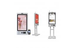 China Fast Food Self Service Kiosk Terminal with Multiple Payment Choices Wall Mount Design supplier