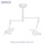 Double Dome Ceiling Mounted LED Surgical Exam Lamp For Surgical Dental Vet Use for sale