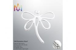 China OEM ODM Dragonfly Shaped Hollow Style Pendant DIY Metal Charms supplier