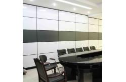 China Office Folding Partition Walls , Melamine Surface Operable Sliding Interior Room Dividers supplier