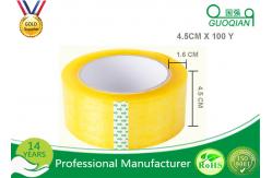 China 45 Micron Clear Bopp Packing Tape , Carton Sealing Packaging Tape 55 Yard supplier