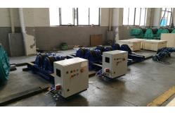 China 2800mm Adjustable 10T Pipe Welding Vessel Rollers With PU Wheel supplier