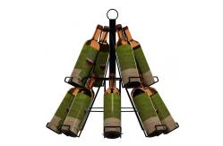 China 12 Bottles 2 Layers Beverage Display Rack For Promotion Wine Tree Stand supplier