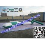 Floating Inflatable Water Trampoline Combo Game Playing On Sea Or Lake