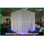 Photo Booth Backdrop Two Doors Inflatable Photo Booth Props Portable Shell With Led Lighting for sale
