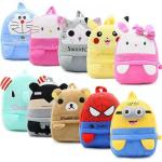 25cm*30cm Kindergarten Pokemon Plush School Backpack 3-6 Years Custom Plush Bag