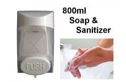 China Wall Mount 800ml Touch Soap Dispenser ABS Plastic Material For Bathroom / Restroom supplier