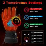 Electric Rechargeable Warming Gloves 7.4V 12V Polyester