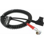 Red Scarlet Epic Camera Power Coiled Twist Cable 6 Pin Right Angle Female to Dtap for sale
