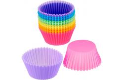 China Multicolor Silicone Muffin Liners Reusable Bulk Kitchen Supplies supplier