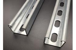 China Zinc Plated 41x41 41x21 Slotted Plain Custom HDG Unistrut Channel supplier