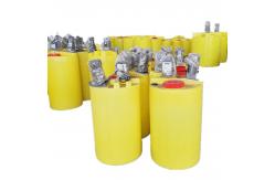 China Plastic Acid Alkaline Resistant Chemical Mixing Tank With Agitator 0.75kw 200L supplier