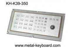 China Anti - vandal Industrial Metal Kiosk Keyboard with Laser Trackball , dustproof keyboard supplier