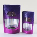 Gravure Printing CBD Cannabis Mylar  Bags With Windows for sale