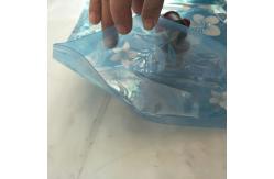 China Custom Blue Printing Vertical Liquid Water Packaging Bag Leakproof SGS supplier