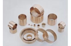 China DIN1494 / ISO3547 Sliding Wrapped Bronze Bearing Low Maintenance With Lubrication Pockets supplier