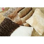 Fluffy Square Faux Leopard Throw Pillow Cover Continuous Pattern warm Breathable Anti - Mildew