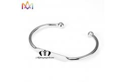 China 55MM Adjustable Cuff Womens Engraved Bracelets supplier