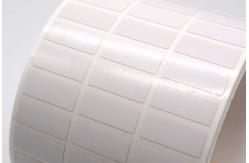 China 20mmx8mm 1mil  Thermal Transfer Roll Labels White Matte Label For 3 Row supplier