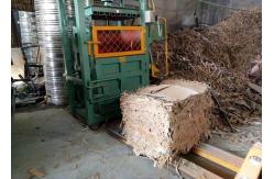 China Semi Auto Waste Paper Baler Machine Carton Strapping Machine Hydraulic Pressing supplier