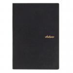 240 Pages Hardcover College Ruled Notebook Black Color Fine PU Leather Material for sale
