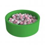 Non-Toxic100*30cm Foam Ball Pits Pool With Skin-Friendly Velvet for sale