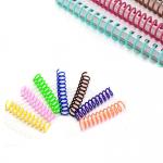 Colored PET 6mm Plastic Spiral Binding Coils 1/4 Inch For Children'S Books Notebooks for sale