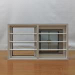 Double Tempered Glass Aluminium Sliding Windows Customized Window Good Sound Insulation