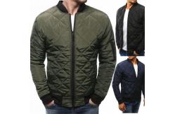 China Thicker Quilted Lining Warm Waterproof Winter Jacket For Men V Neck Design supplier