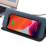 Wholesale Custom Logo High Quality Folding Super Thin Pu Leather Fast Wireless Charging Mouse Pad for sale