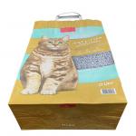 7 Colours Paper Cat Litter Bags Handle Kraft Paper Packaging Bags Open Mouth for sale