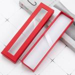 Customizable Lid And Base Box Recyclable Cardboard Pen Packaging Box With Window
