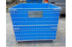 China heavy duty storage containers / mesh pallet wire cage wire mesh container supplier