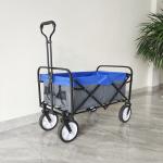 Outdoor Camping Cart 8 Inch Wheels Folding Wagon Stroller Collapsible Service Cart