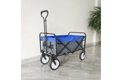 China Outdoor Camping Cart 8 Inch Wheels Folding Wagon Stroller Collapsible Service Cart supplier