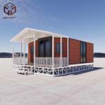 Insulated Collapsible Foldable 20ft Container House Steel Structure