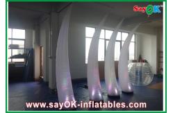China 190T Nylon Cloth Inflatable Lighting Decoration , White Inflatable Ivory supplier
