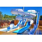 Kids Water Park Outdoor Playground Swimming Pool Equipment Water Spiral Slide for sale