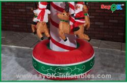 China Funny Christmas Carousel Inflatable Holiday Decorations Air Blown Inflatables supplier
