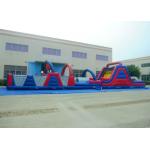 OEM/ODM Long Track Inflatable Commercial Obstacle Course Bouncy Castle Slides