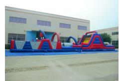 China OEM/ODM Long Track Inflatable Commercial Obstacle Course Bouncy Castle Slides supplier
