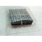 Rough Rim Plain Stone Coasters , 4 Black Slate Coasters Natural Surface
