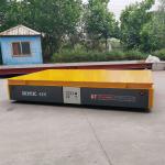5 Tons Steerable Transfer Cart For Scrap Materials Handling With Hydraulic Lift