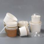 China 350gsm Quality Disposable Ice Cream Paper Cup Ice Beverage Shop Used Ice Cream Paper Bowl manufacturer